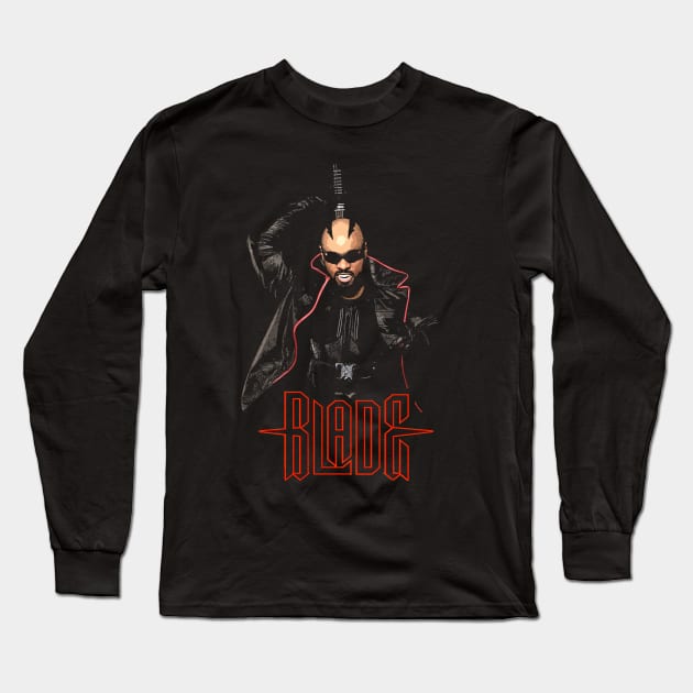 Blade the Vampire Slayer Long Sleeve T-Shirt by MonkeyKing